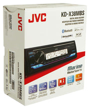 Load image into Gallery viewer, Jvc KD-X38MBS Single-DIN Marine In-Dash CD Multimedia Receiver with Bluetooth (Sirius XM Ready)