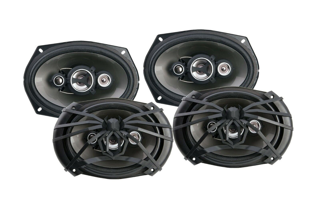 2 AF694 6x9" 500Watt 4-Way Car Speakers Harness for Select Chrysler/Dodge Vehicles