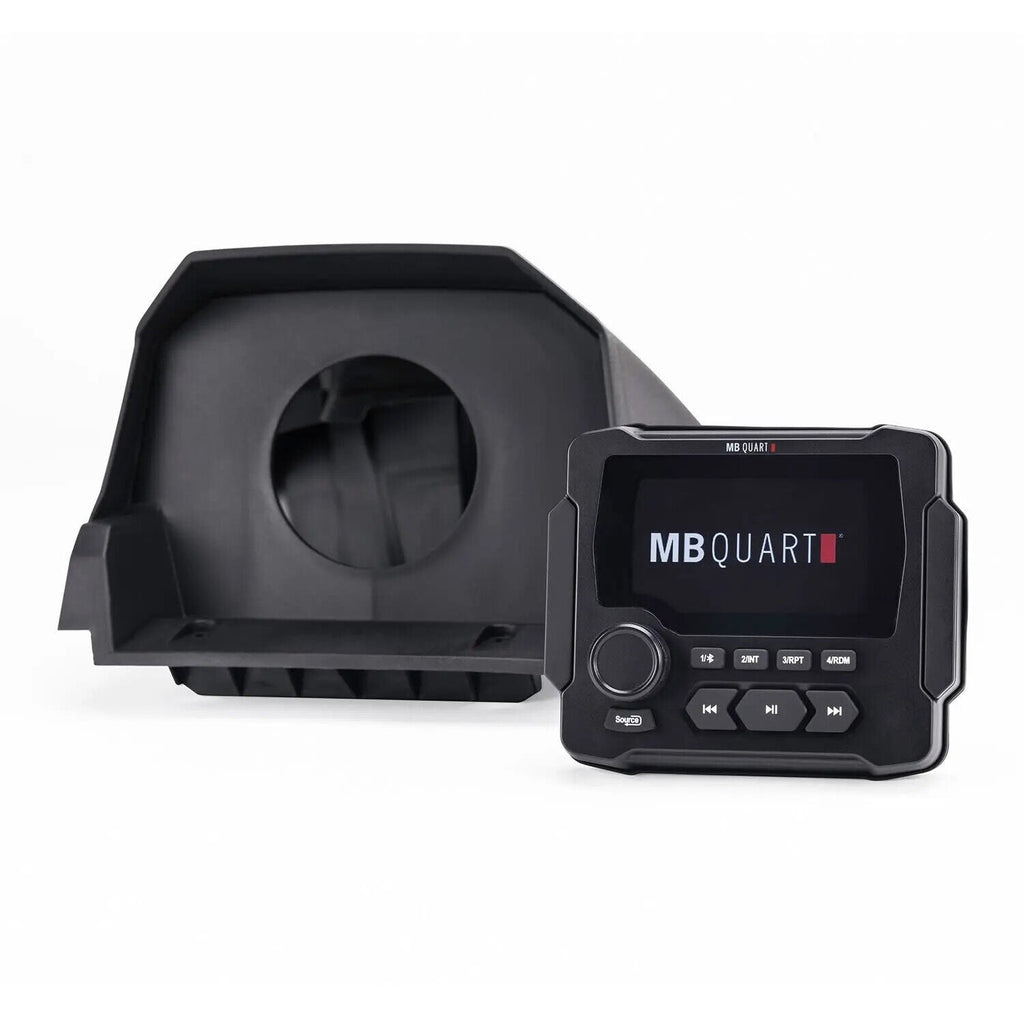 MB Quart MBQX-RAD-1 GMR-LED Receiver, X3 Dash Kit, Harness, Black