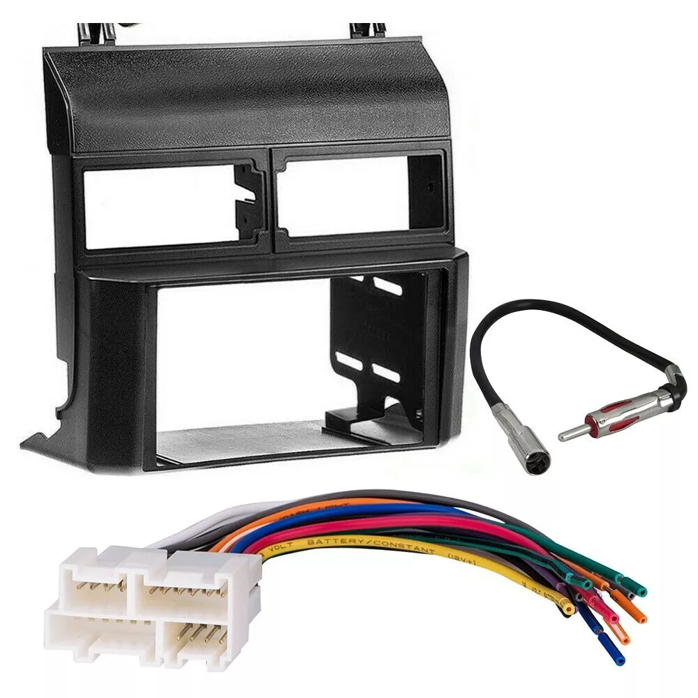 Fit CHEVY GMC SUV Full Size Trucks 1988-1994 Double DIN Dash Kit Wire Harness