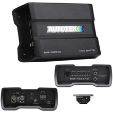 Charger l&#39;image dans la galerie, AUTOTEK MM-1125.1D 1100 Watt 1-Ohm Stable Compact Mono Amplifier