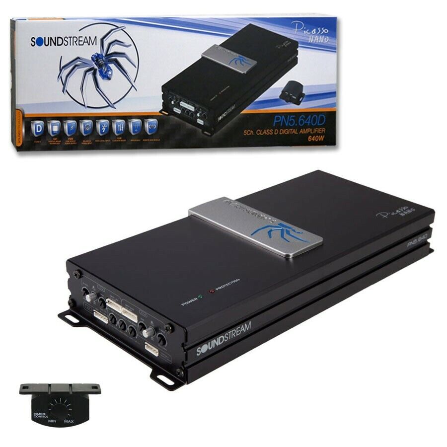 Soundstream PN5.640D Picasso Nano Series Class D 5ch Amplifier