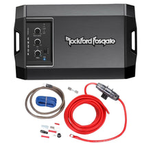 Charger l&#39;image dans la galerie, Rockford Fosgate T400X2AD 2Channel 400W Class AD Compact Amplifier + Amp Kit