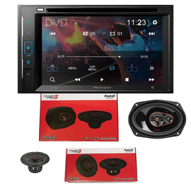 Pioneer AVH-241EX Double DIN DVD + Cerwin Vega H7653 6.5