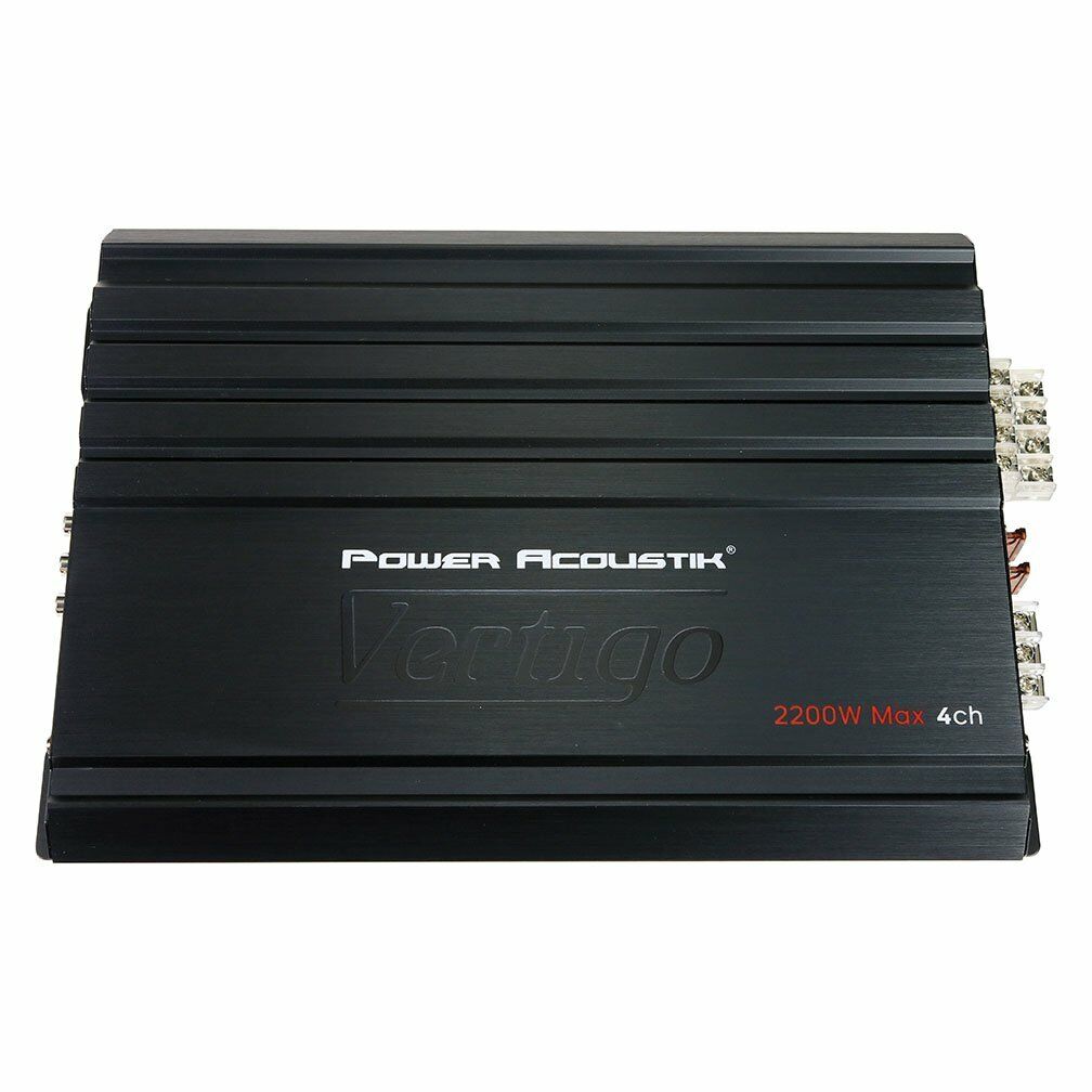 Power Acoustik VA4-2200D Vertigo Series 4Ch Full Range Amplifier