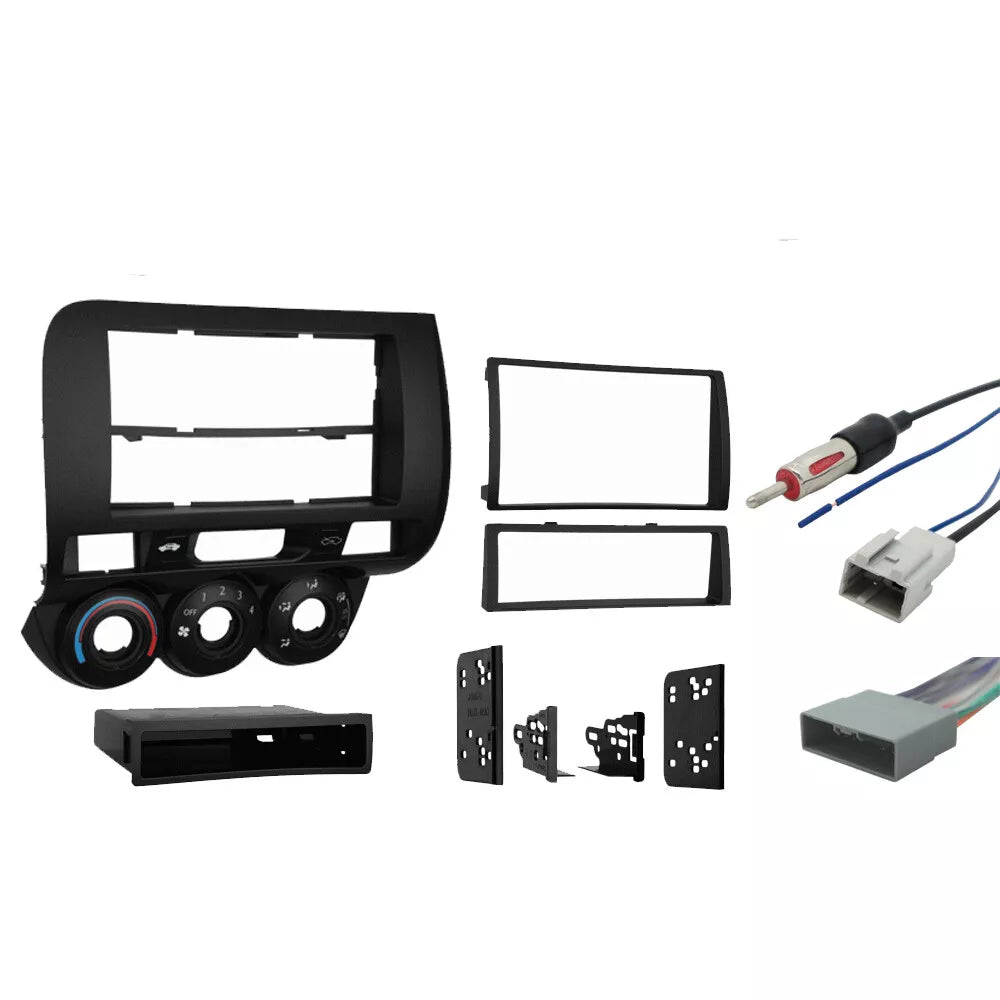 Fit Honda 2007-2008 Single or Double DIN Stereo Harness Radio Install Dash Kit