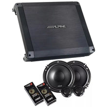 Charger l&#39;image dans la galerie, Alpine BBX-T600 2 Channel Car Audio Amplifier &amp; 300W 6-1/2&quot; Component Speakers