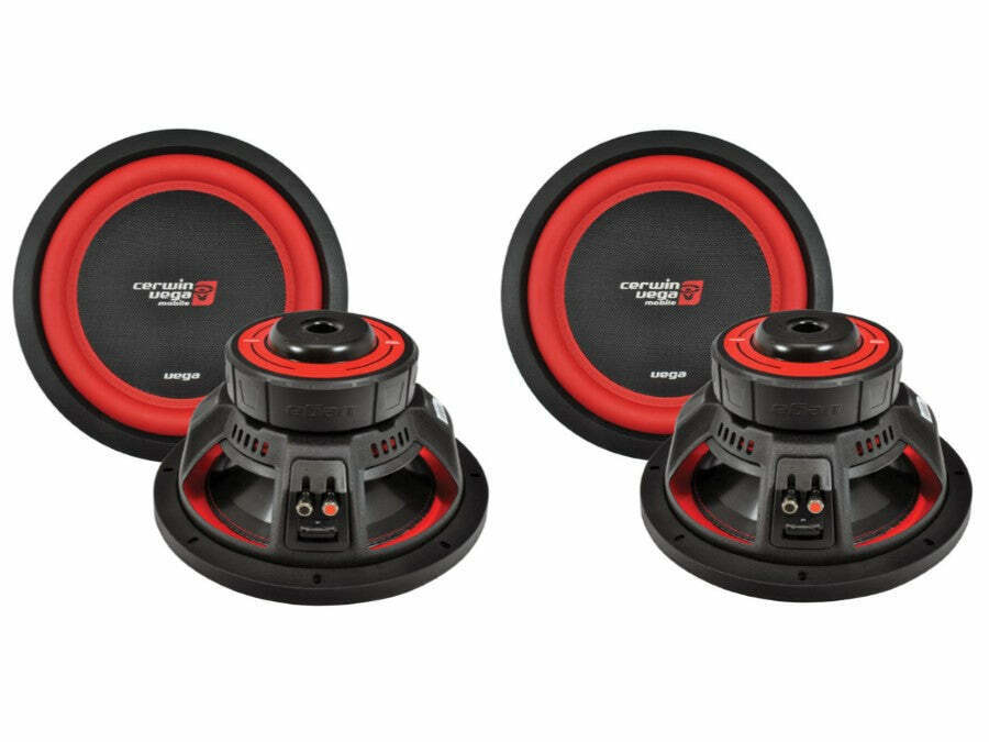 2 Cerwin-Vega V104Dv2 V104-DV2 1100 W 10" Dual 4 Ohm Car Audio Subwoofe