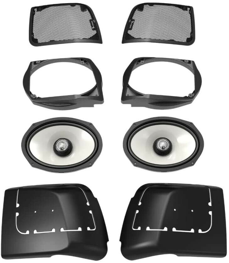 Diamond Audio MP654 6.5" Speaker +MICRO4V2 4Ch Amp +MSHXM694LK Cut in Lid Kit with HXM69F4