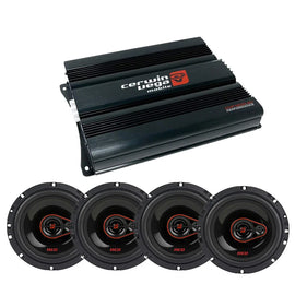 Cerwin Vega CVP1200.4D 4CH Amplifier + 2 H7653 6.5