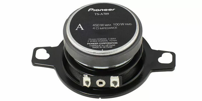 Pioneer TS-A709 2.75" 2-3/4” 2-Way 450 Watt Power Coaxial Speaker