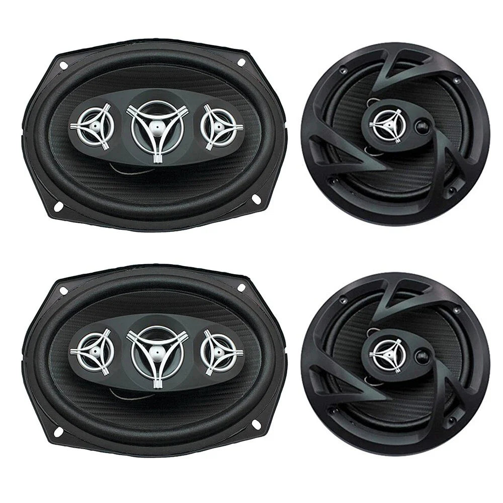 EF-694 6"x9" Front & EF-653 6.5" Rear Door Speakers Fit 2015-2024 Ford F-150
