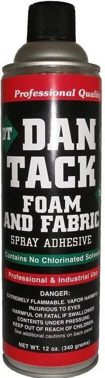 3 Dan Tack 2012 professional quality foam & fabric spray glue adhesive Can 12 oz