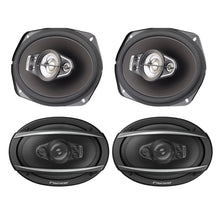 Load image into Gallery viewer, 2 Pairs Pioneer TS-A6970F 600W Max, 100W RMS 6&quot; x 9&quot; A-Series 5-Way Coaxial Car Speakers