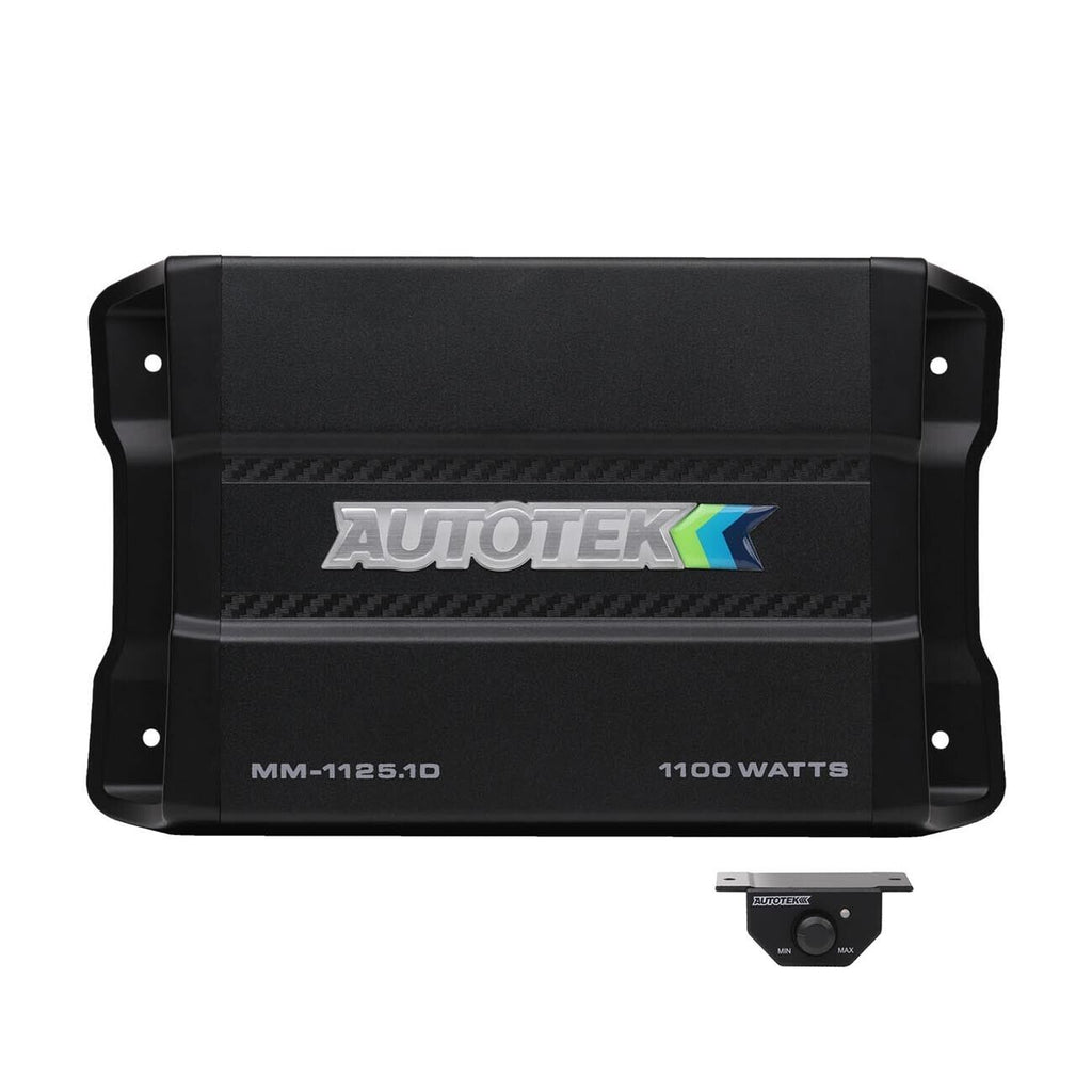 AUTOTEK MM-1125.1D 1100 Watt 1-Ohm Stable Compact Mono Amplifier