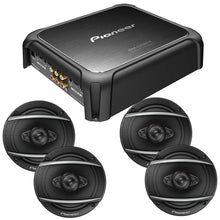 Load image into Gallery viewer, Pioneer GMD-X874 4Channel Amplifier + 4 TS-A1681F 6.5" Speakers Package