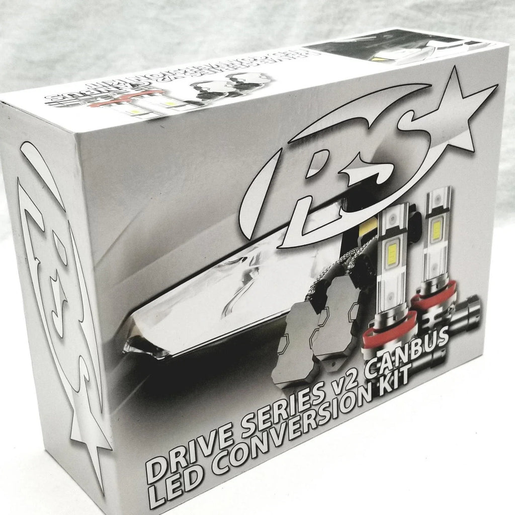 Race Sport Lighting 9004LEDDSv2 V2 DRIVE Series 9004 2,500 LUX Driverless Plug-&-Play LED Headlight Kit w/ Canbus Decoder