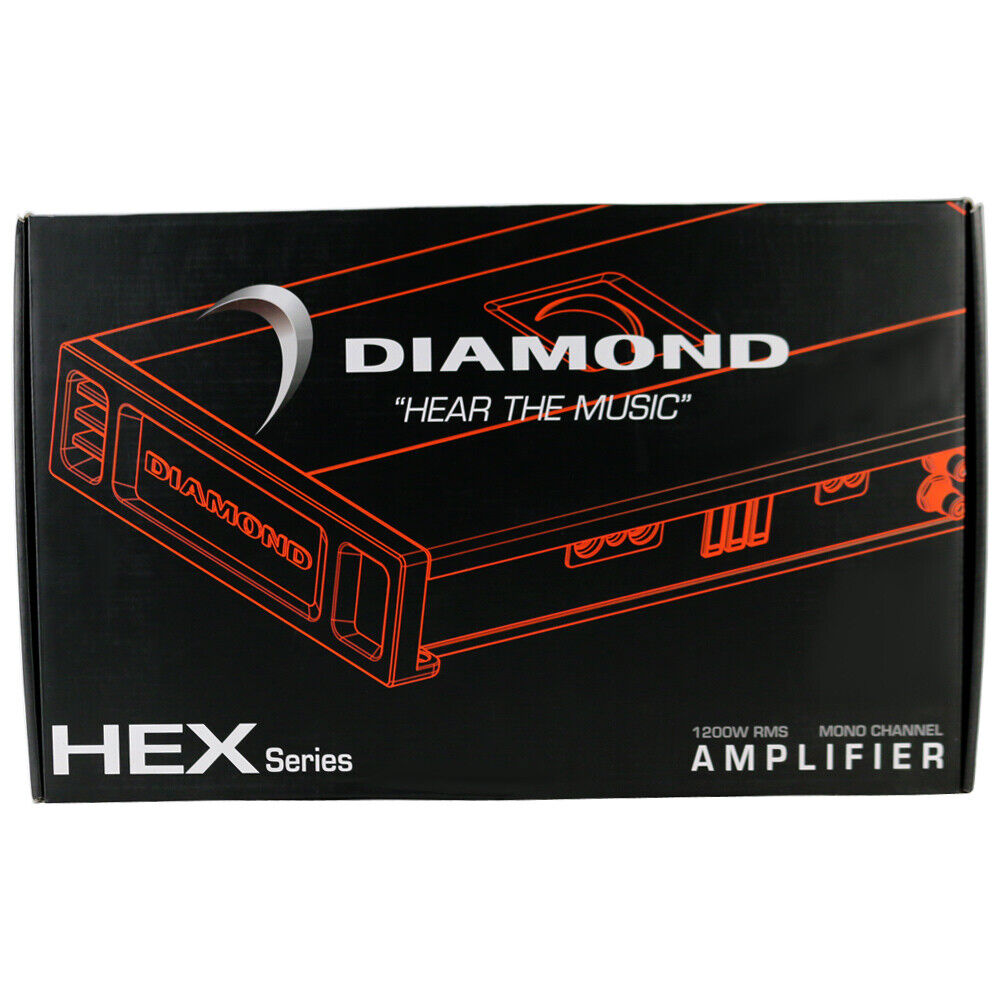 Diamond Audio HX1200.1D HEX Series Monoblock Class-D Car Audio Amplifier