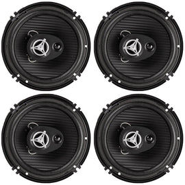 2 Pair Power Acoustik EF-653 6.5″ 3-Way Full-Range Speakers