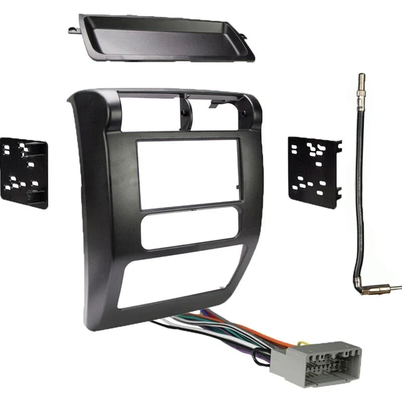 Fit 2003-2006 04 05 Jeep Wrangler TJ Double Din Radio Dash Kit w/ Wiring Harness
