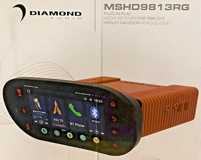 Diamond Audio MSHD9813RG Plug N-Play Digital Media Receiver for 1998-2013 Harley Davidson Road Glide
