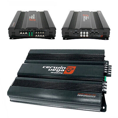 Cerwin Vega CVP1600.4D 1600 Watts 4-Channel Class-D Amplifier + 4G Amp Kit