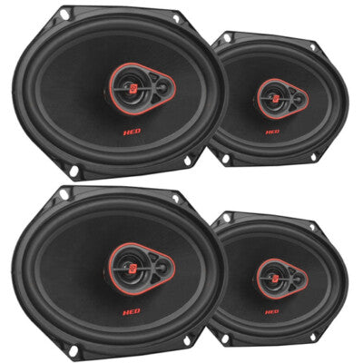 2 Pair Cerwin-Vega H7683 3 Way 6"x8" (5x7") Speakers Compatible 1999-2014 Ford F-150