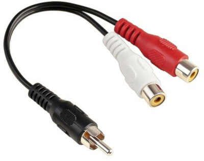 Absolute 2F1M RCA Interconnect Cable Wire Marine Car Amplifier Stereo Home Audio