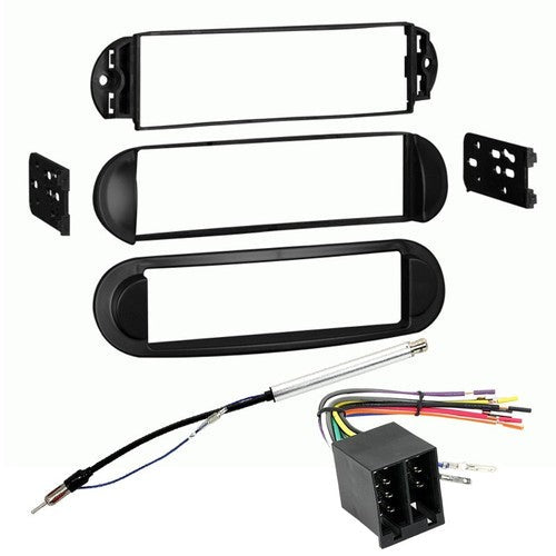 Car Radio Stereo Single DIN Dash Kit Harness Fit 1998-2011 Volkswagon Beetle