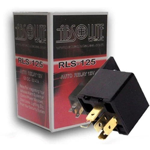 Absolute RLS125 RELAY BOSCH STYLE 5-PIN SPDT 30/40 AMP 12V DC + 2 YR WARRANTY