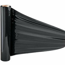 Load image into Gallery viewer, Absolute Four Rolls Black Hand Stretch Plastic Film Pallet Shrink Wrap