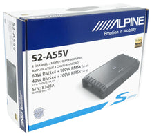 Load image into Gallery viewer, Alpine S2-A55V S-Series 5-Channel 540 Watts Car Audio Amplifier + 0 Gauge Amp Kit