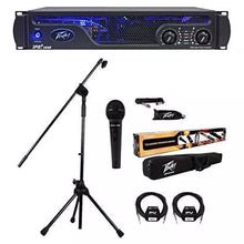 Load image into Gallery viewer, Peavey IPR2 5000 2-Channel Lightweight 5000W Power Amplifier +MSP1 Mic System + 2 PV 25&#39; Cables