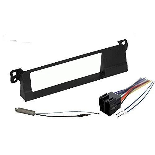 02-05 E46 3-Series Car Stereo Radio Kit Dash Installation Trim+Wiring Harness