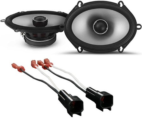 2 Alpine S2-S68 5x7" Rear & Front Factory Speaker Kit Fit 2004-2006 Ford F-150 + Metra 72-5600 Speaker Harness