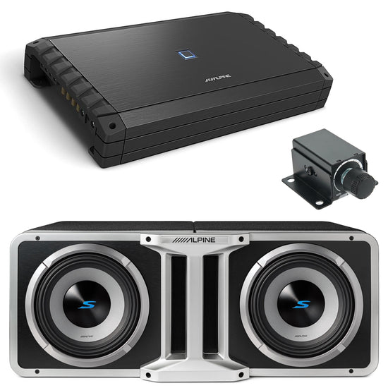 Alpine S2-A120M Amplifier + RUX-KNOB.2 + 2 S2-SB10V Enclosure + KTX-H12