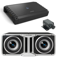 Charger l'image dans la galerie, Alpine S2-A120M Amplifier + RUX-KNOB.2 + 2 S2-SB10V Enclosure + KTX-H12