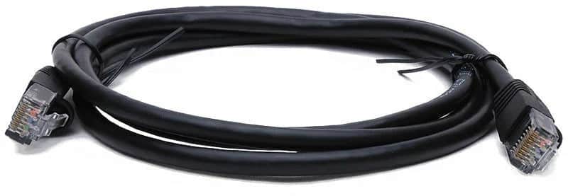 20 Cat6a Ethernet Network Patch Cable RJ45 23AWG 600M Solid Copper Wire 3' Black
