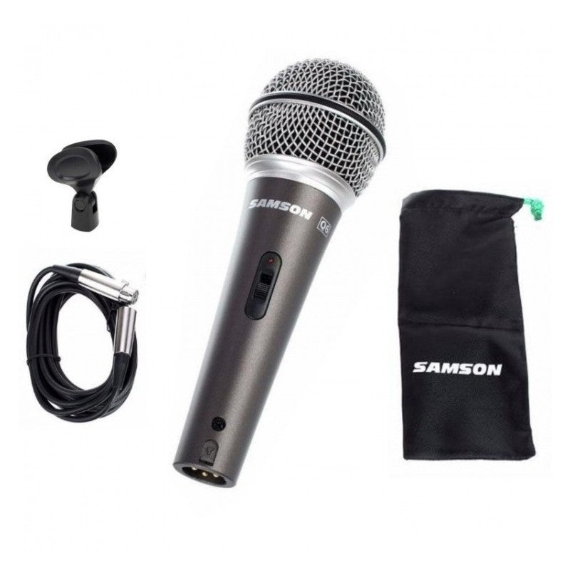 Samson SAQ6  Dynamic Supercardioid Handheld Microphone with On/Off Switch