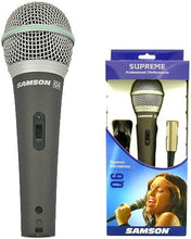 Load image into Gallery viewer, Samson SAQ6  Dynamic Supercardioid Handheld Microphone with On/Off Switch