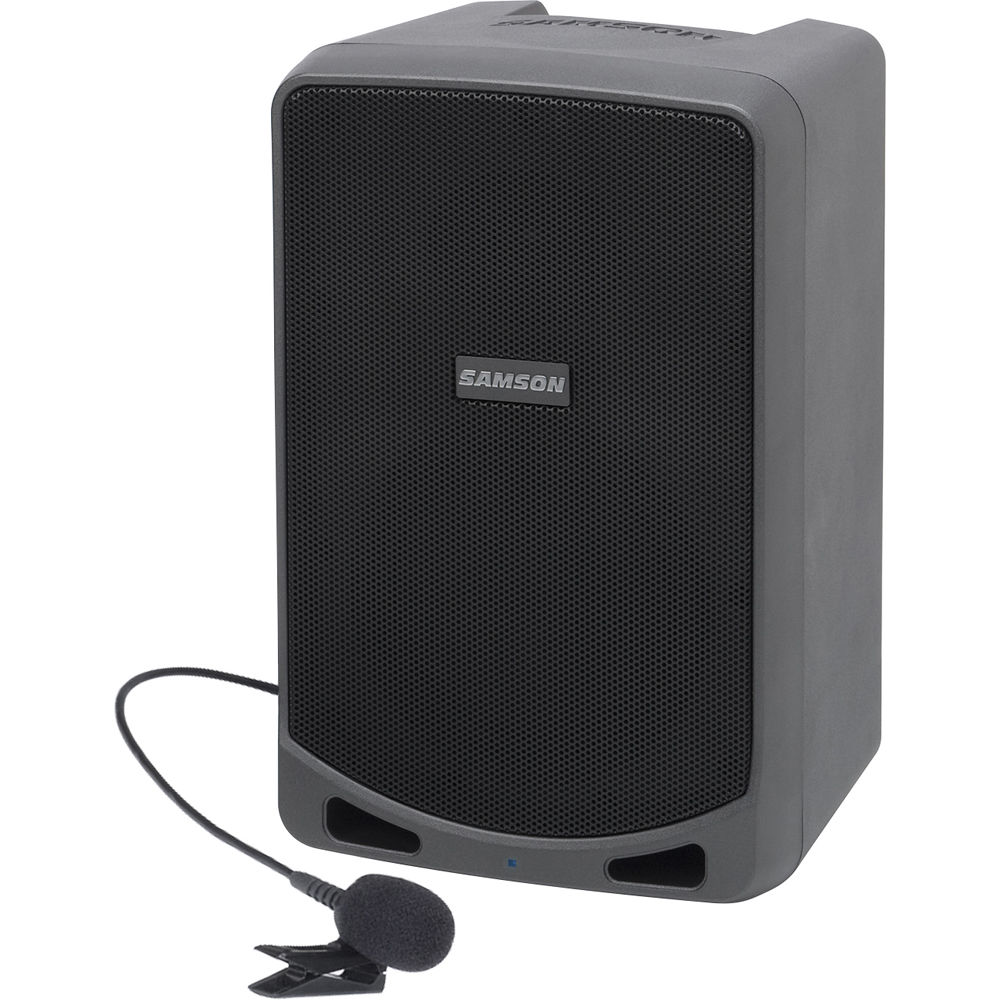 Samson XP106WLM Portable PA System with Lavalier Mic Wireless System and Bluetooth