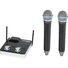 Load image into Gallery viewer, Samson SWC288MHQ8-K Concert 288m Handheld Dual-Channel Wireless Handheld Microphone System