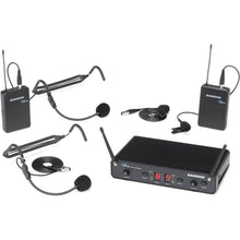 Load image into Gallery viewer, Samson SWC288PRES-I Dual-Channel Wireless Microphone System with 2 Headset Mics &amp; 2 Lav Mics