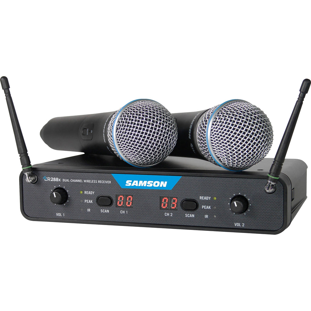 Samson Concert 288x Handheld Dual-Channel Rackmount Wireless Microphone System