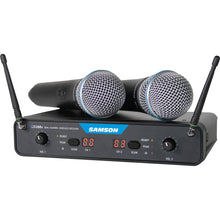 Load image into Gallery viewer, Samson Concert 288x Handheld Dual-Channel Rackmount Wireless Microphone System