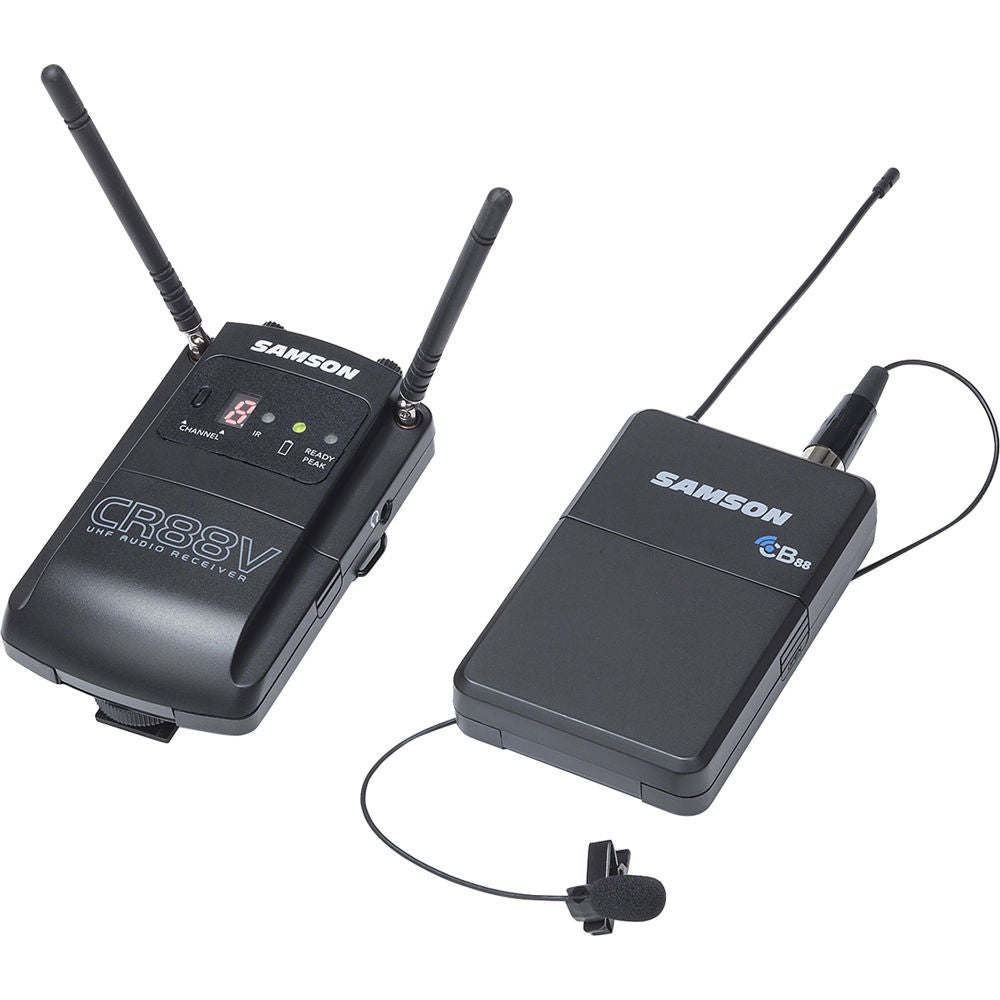 Samson SWC88XVBLM10-D Concert 88 Camera Lavalier Frequency-Agile UHF Camera Wireless System