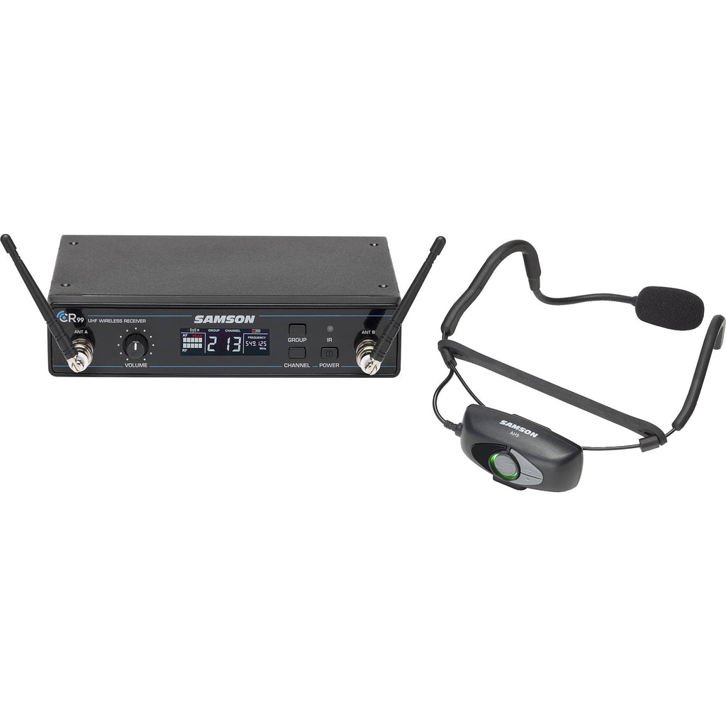 Samson SWC99AH9SQE-K AirLine 99 Rackmount Wireless Fitness Headset Microphone System