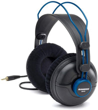 Charger l&#39;image dans la galerie, Samson SR970 Professional Studio Reference Headphones Closed Back Design with 50mm Premium Drivers (Blue)