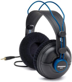 Samson SR970 Professional Studio Reference Headphones Closed Back Design with 50mm Premium Drivers (Blue)