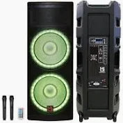 Load image into Gallery viewer, 2 MR DJ PBX6600LED Bluetooth Speaker <br/>Professional Dual 2x15" 5500W Speaker PA DJ LIGHT Bluetooth
